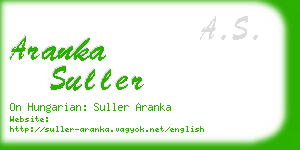 aranka suller business card